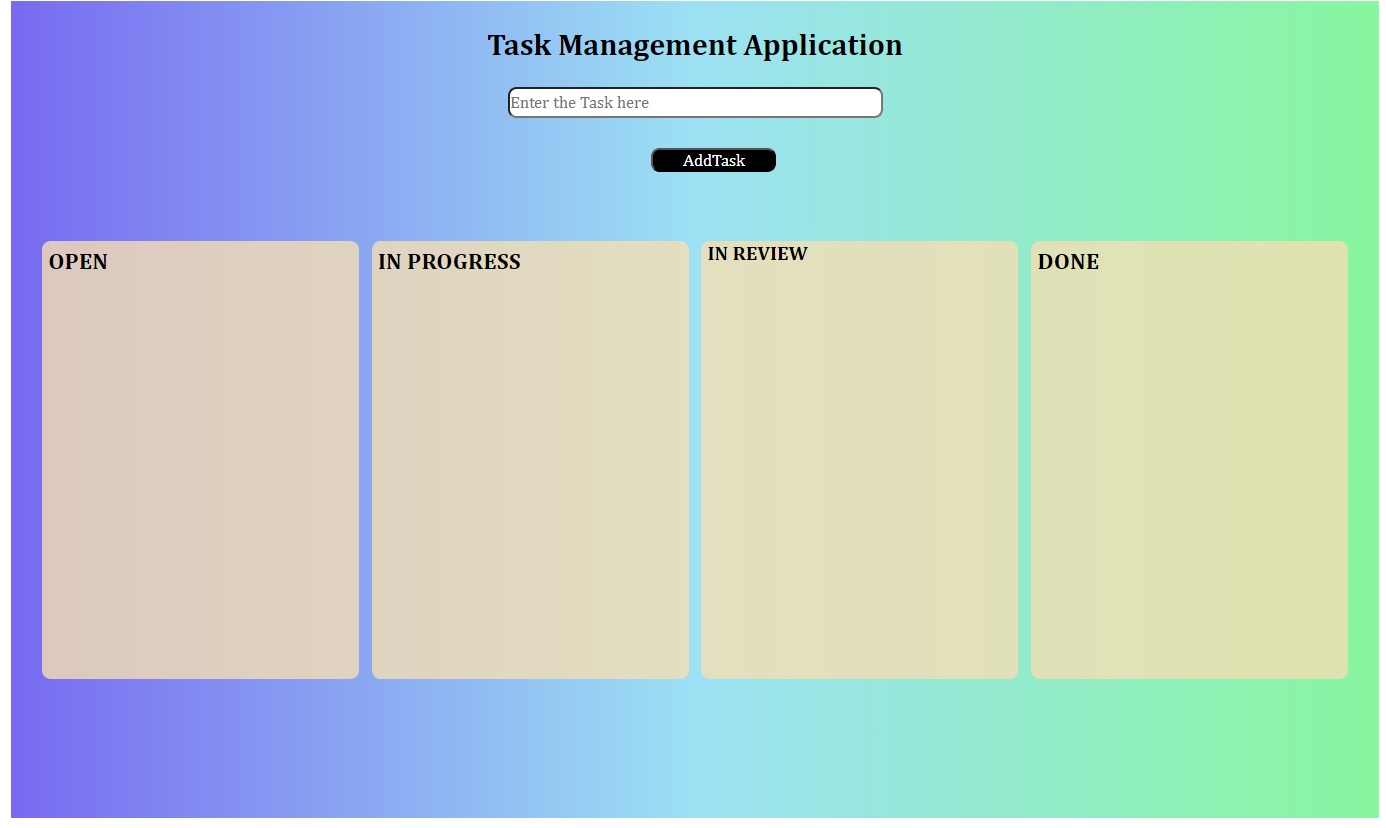 Screenshot of web app